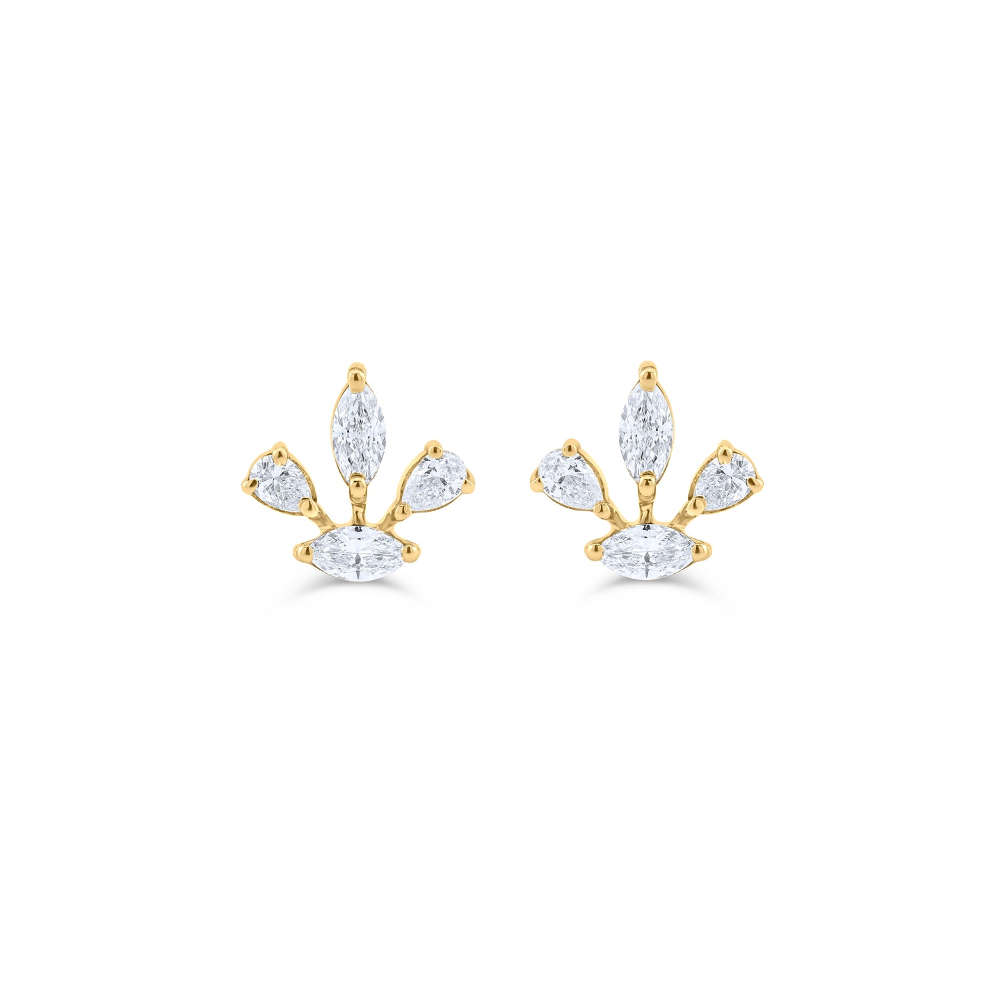 AURORA PETAL ROSE GOLD EARRING