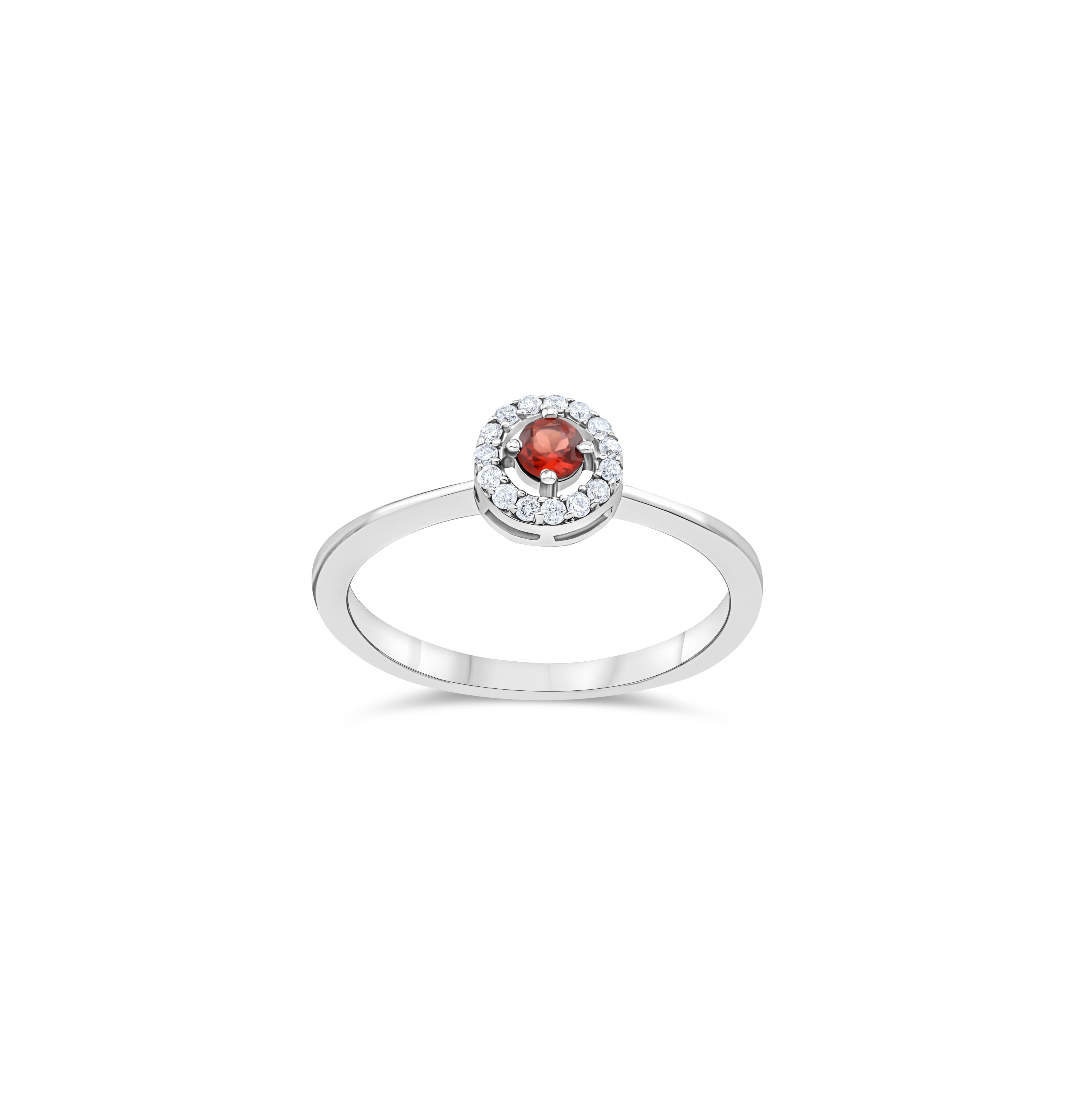 GARNET PRISME RING