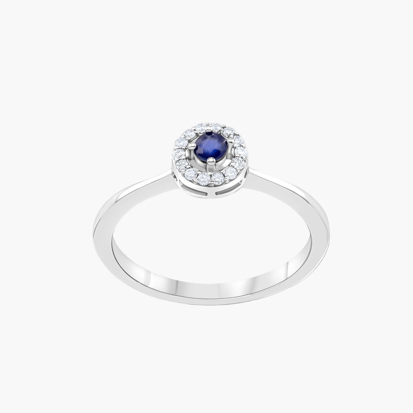 Gilded Shine – Sapha Minimalist Round Diamond Ring