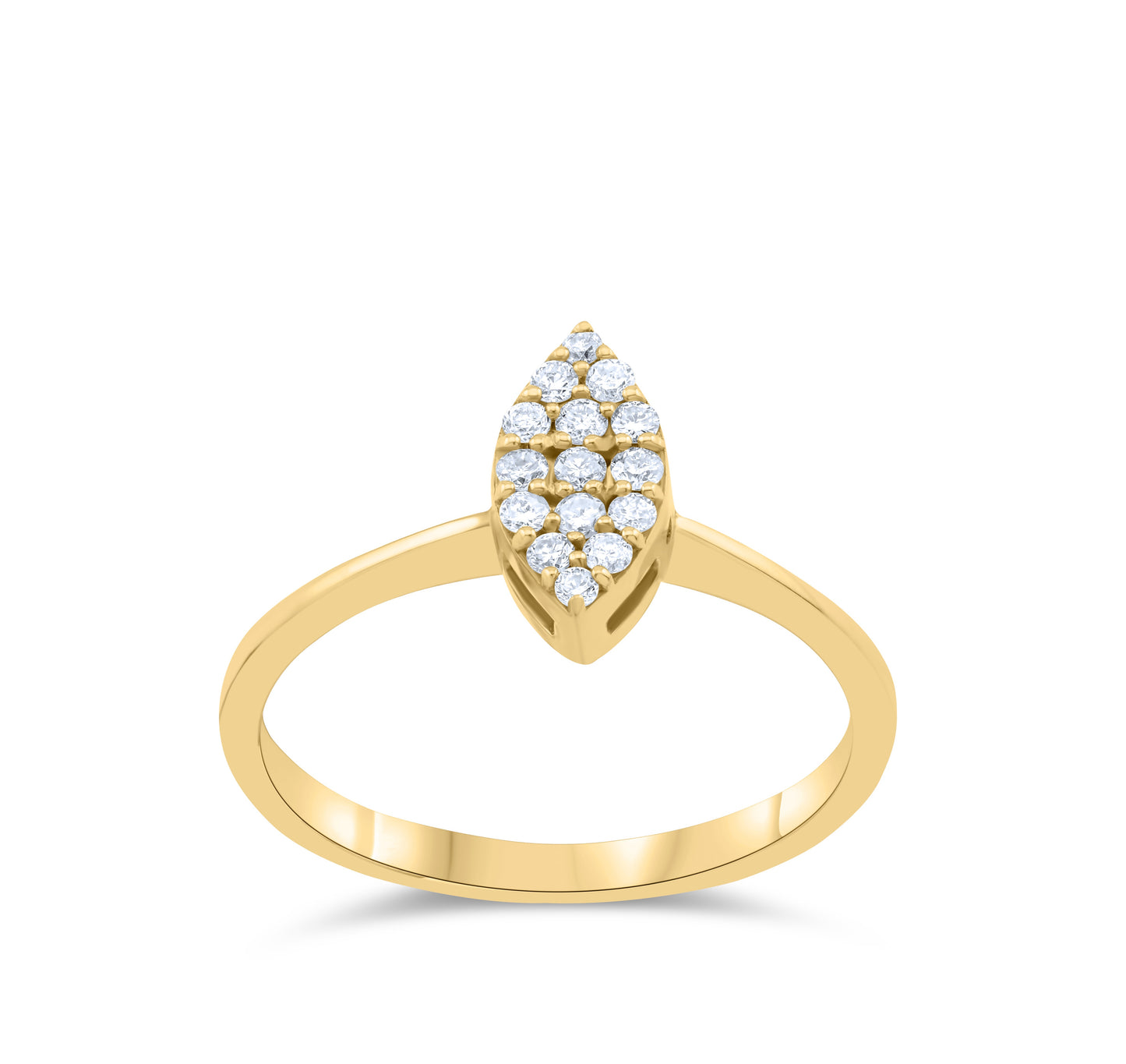 Celestial Light with Fancy Diamond in Gold Ring