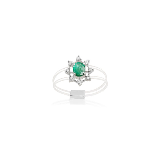 SPARKLE EMERALD RING