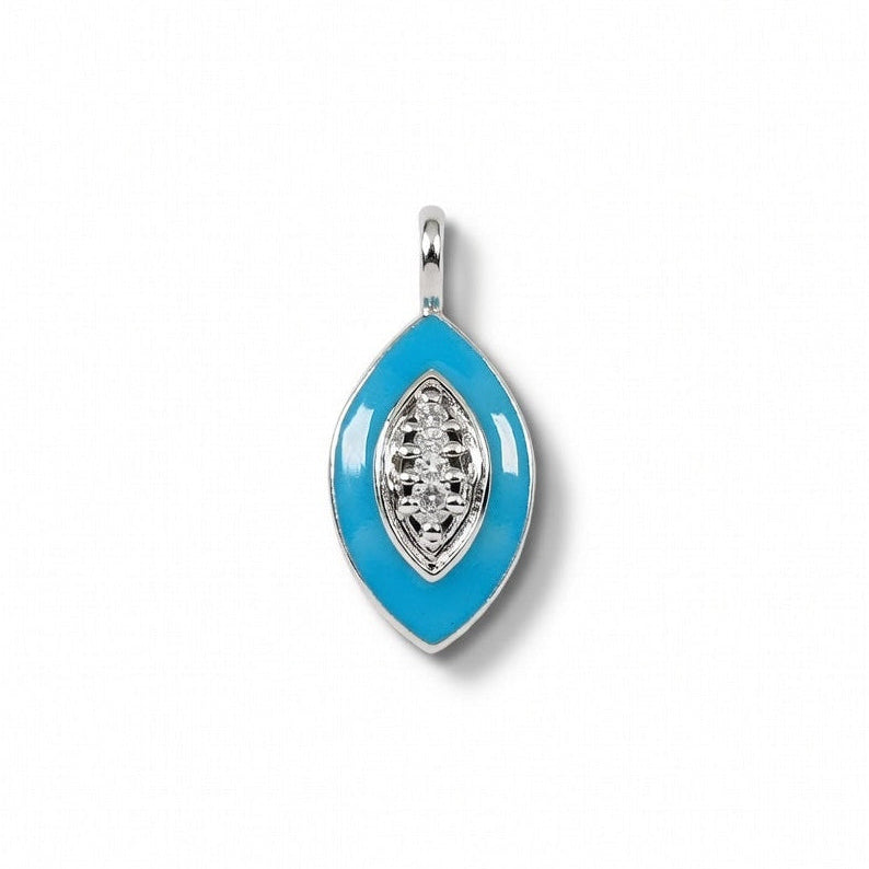 CHEVRON EYE CHARM NECKLACE