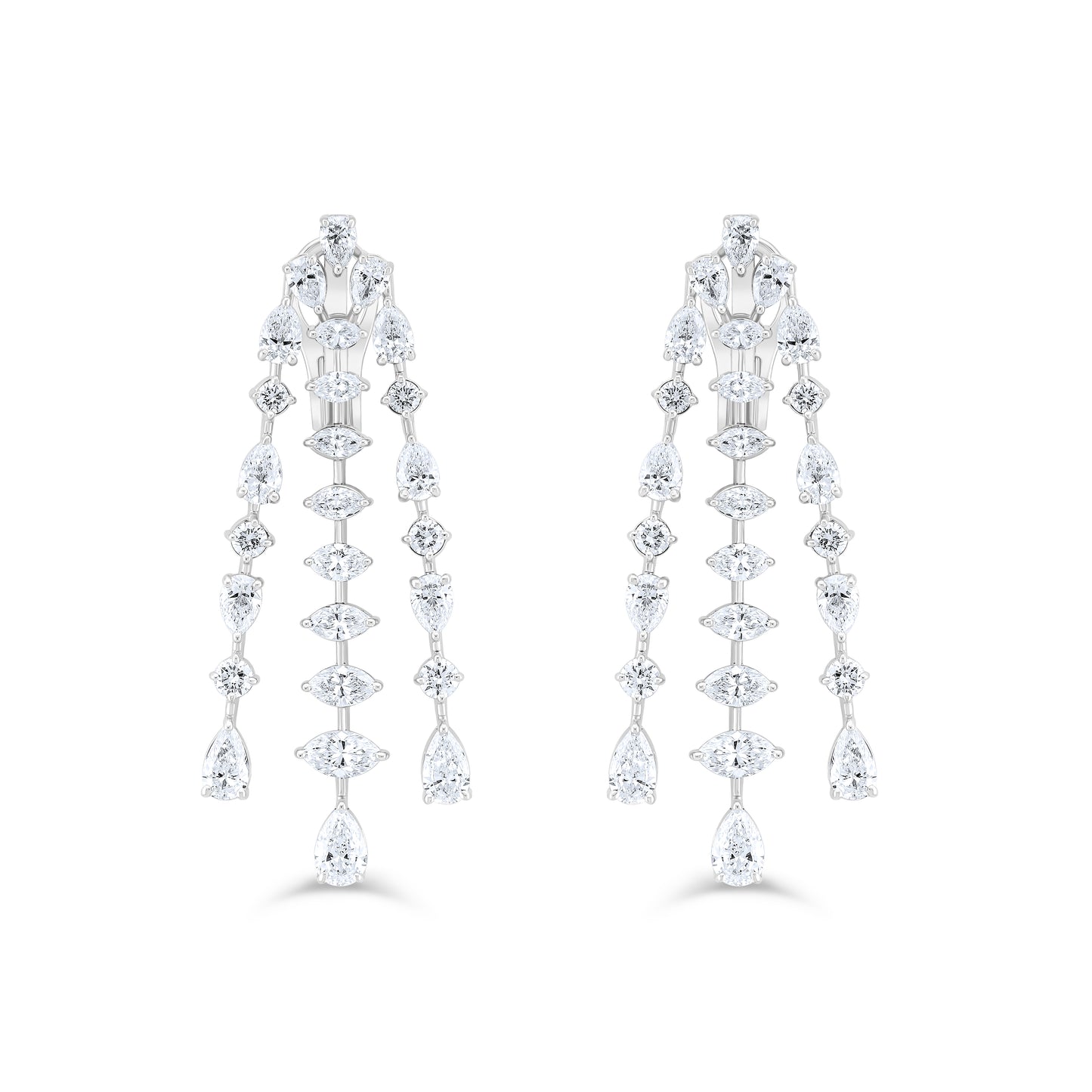 VELOURA FANCY WHITE GOLD EARRING
