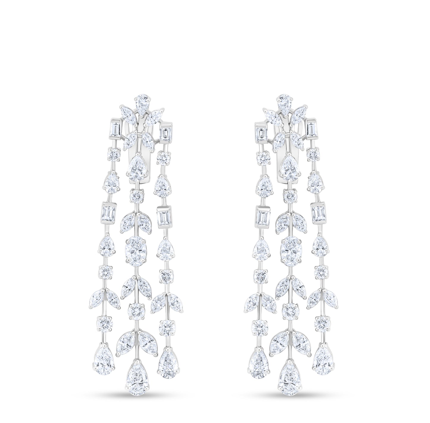VELOURA WHITE GOLD EARRING