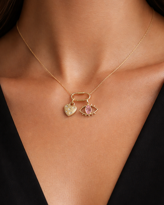 TWIN GLOW CHARM NECKLACE