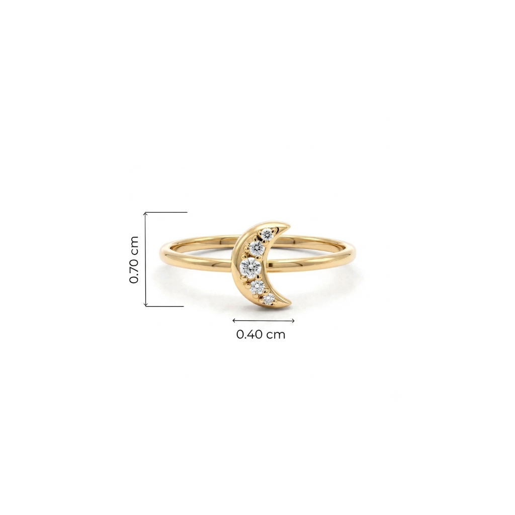 MOON ROUND RING