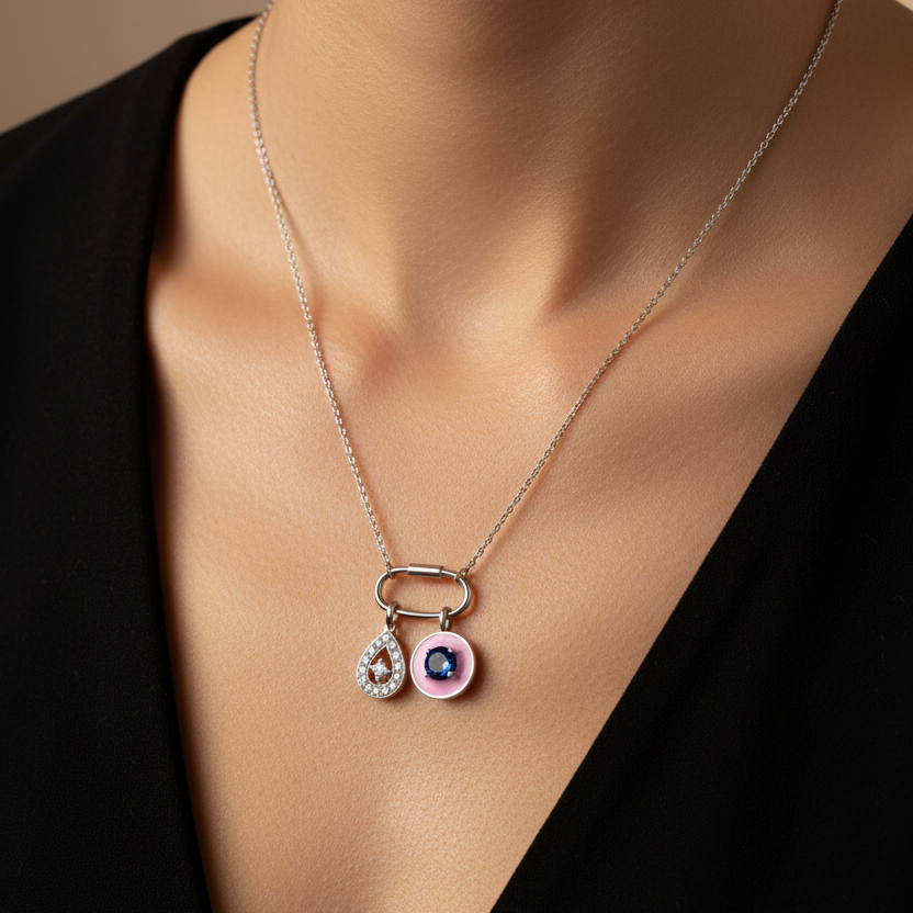 ICON DUO CHARM NECKLACE