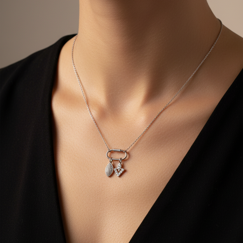GEM BOND CHARMS NECKLACE