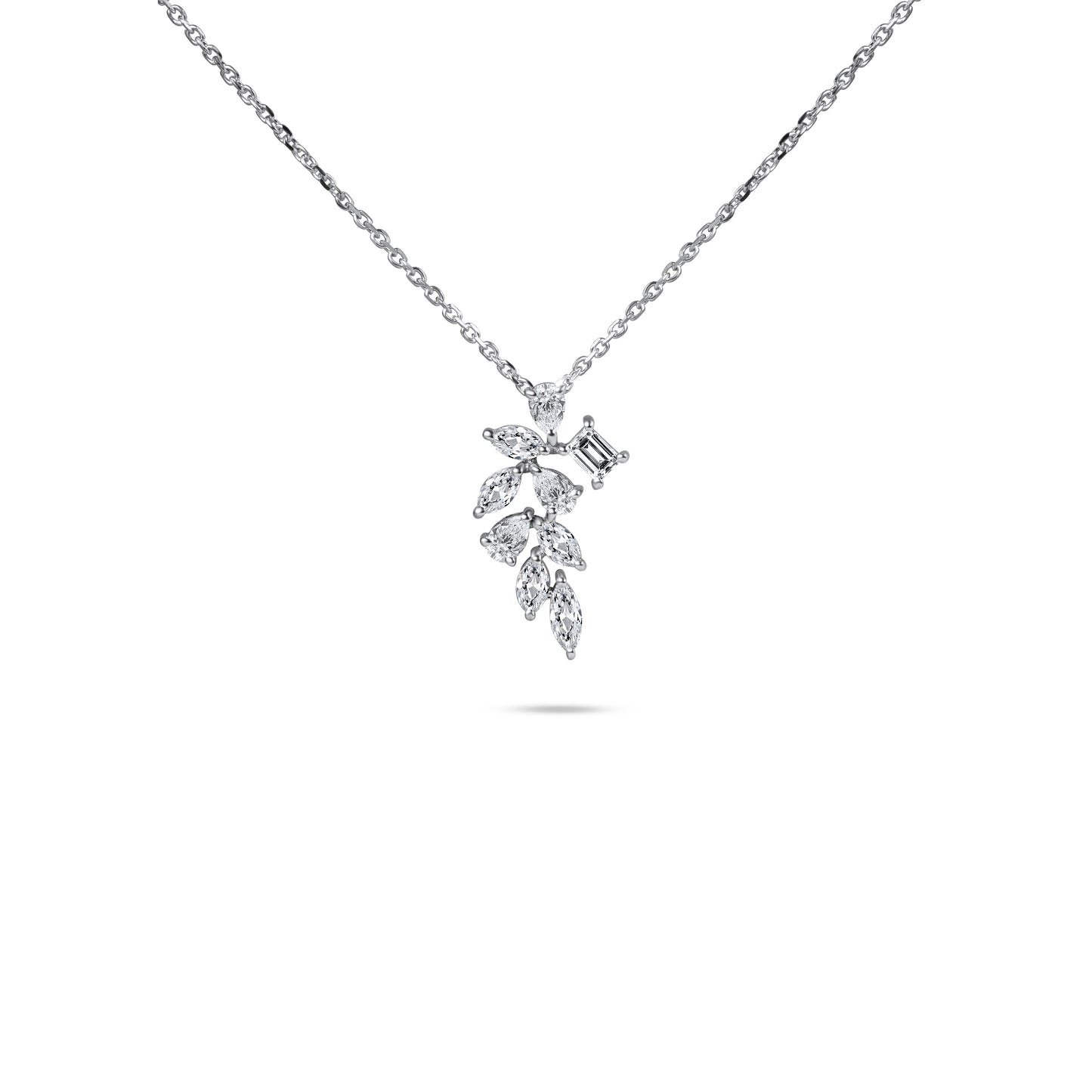 FANCY LEAF ETERNA NECKLACE
