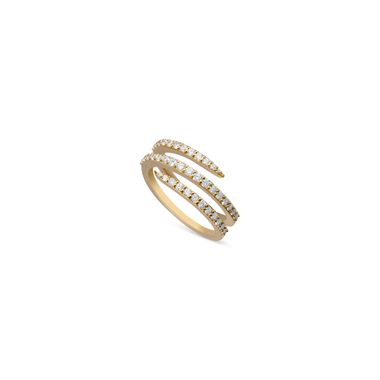 SPARKILING SPIRAL RING