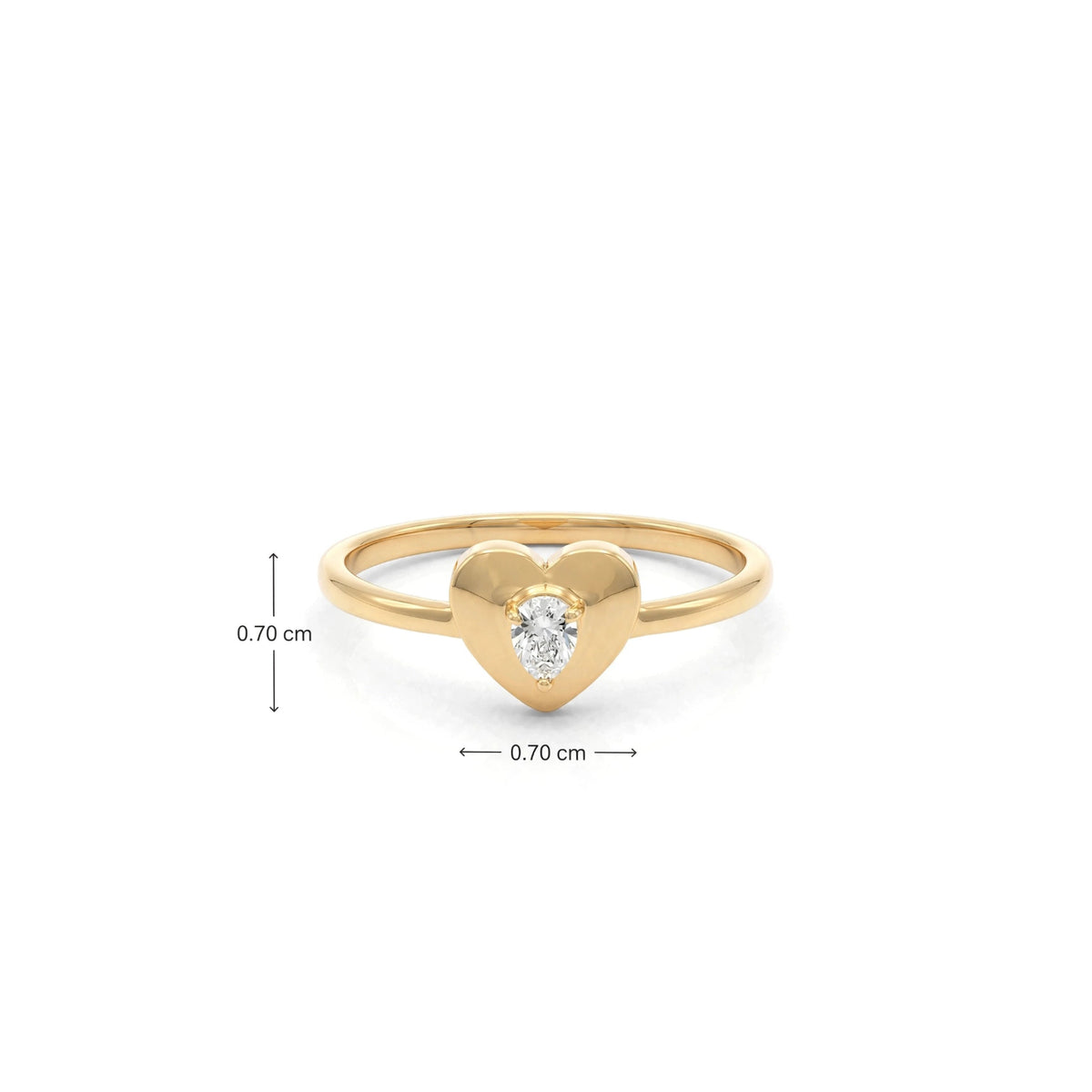 ROUND HEART RING