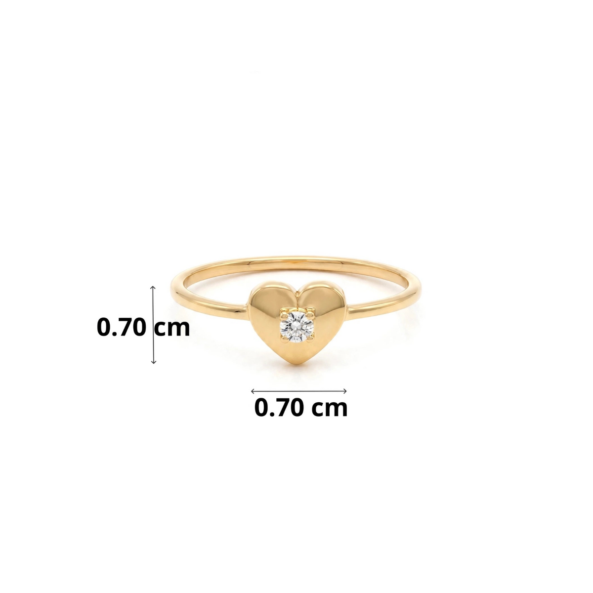 HEART ROUND RING