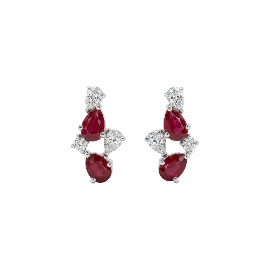 RUBY ZORA EARRING