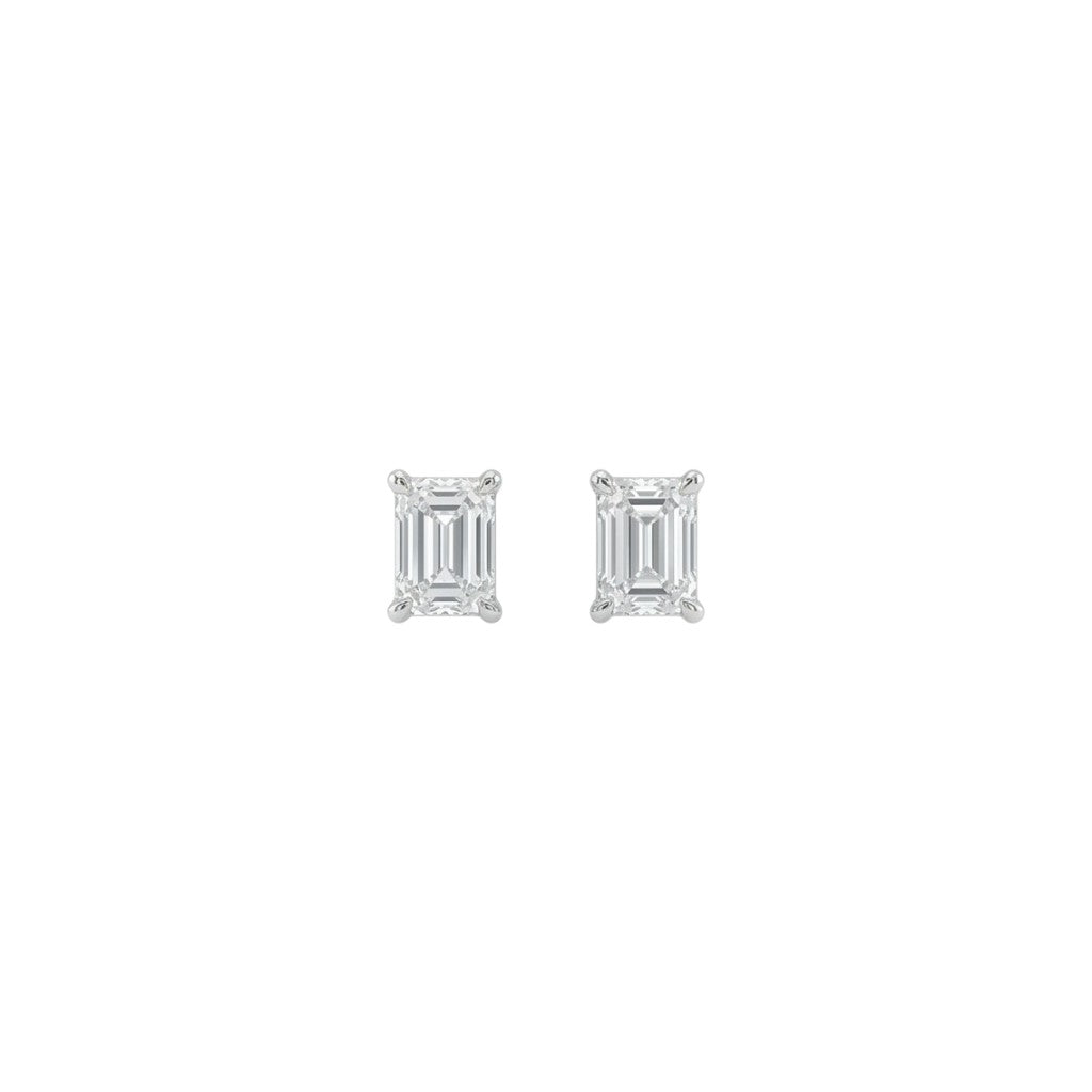 EMERALD CUT EARRING