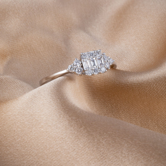 BAGUETTE ROUND ETERNA RING