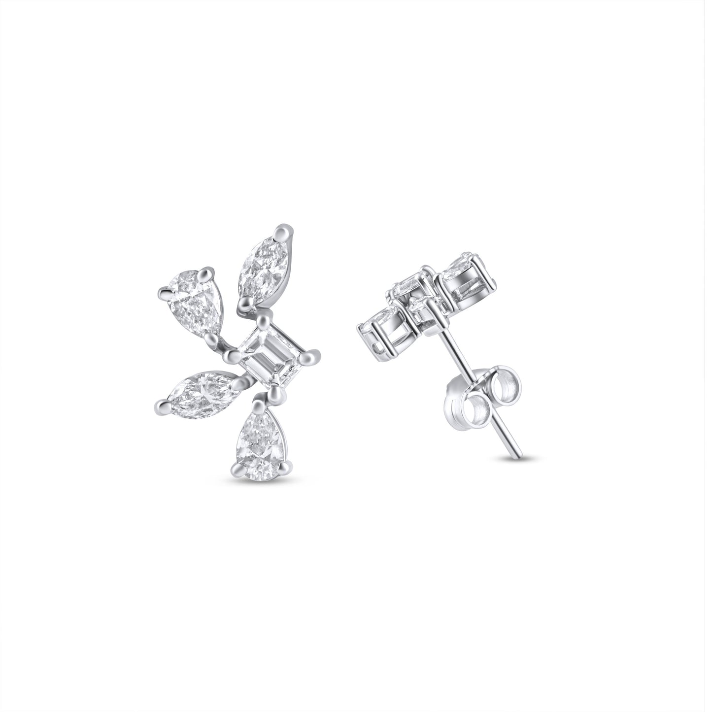 FANCY PEAR SPARKLE EARRING STUD