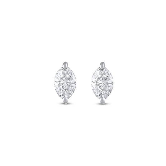 MARQUISE SOLITAIRE EARRING