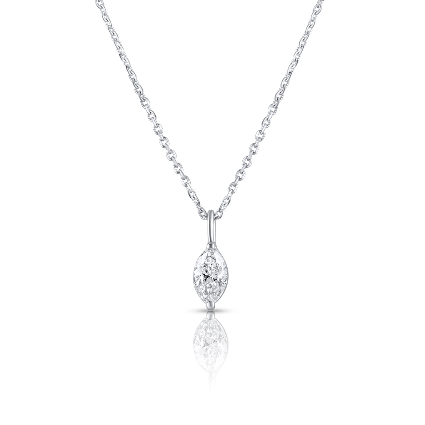 MARQUISE SOLITAIRE NECKLACE