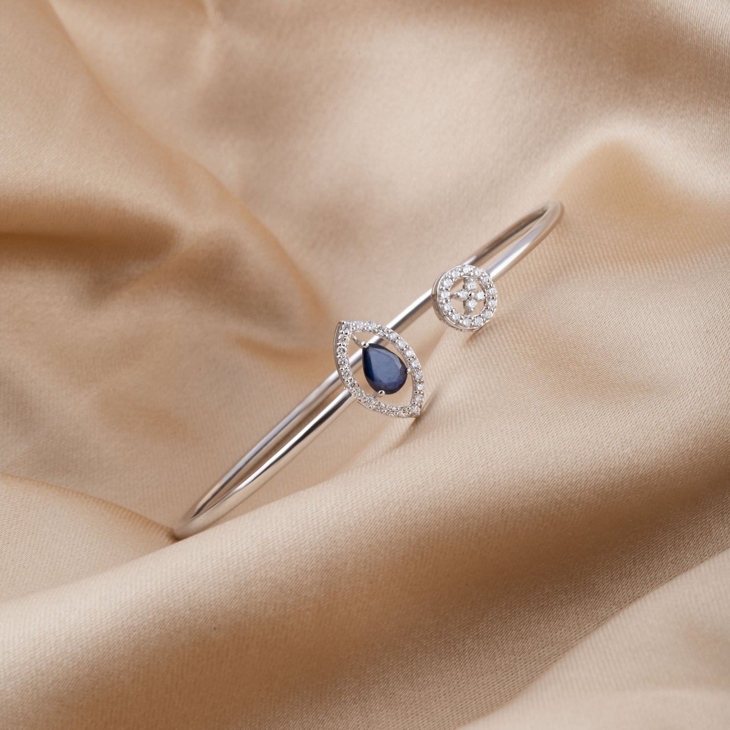 SAPPHIRE FLEXI DIAMOND BANGLE