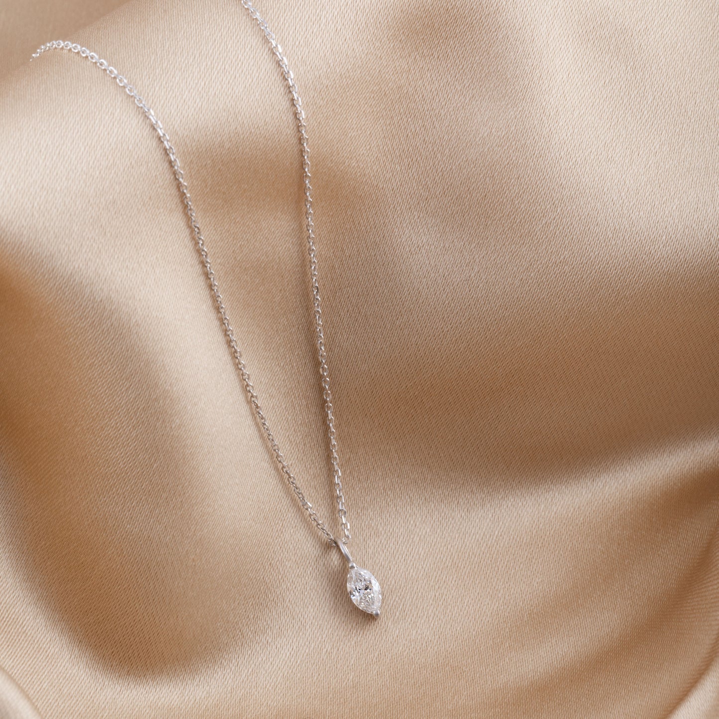 MARQUISE SOLITAIRE NECKLACE