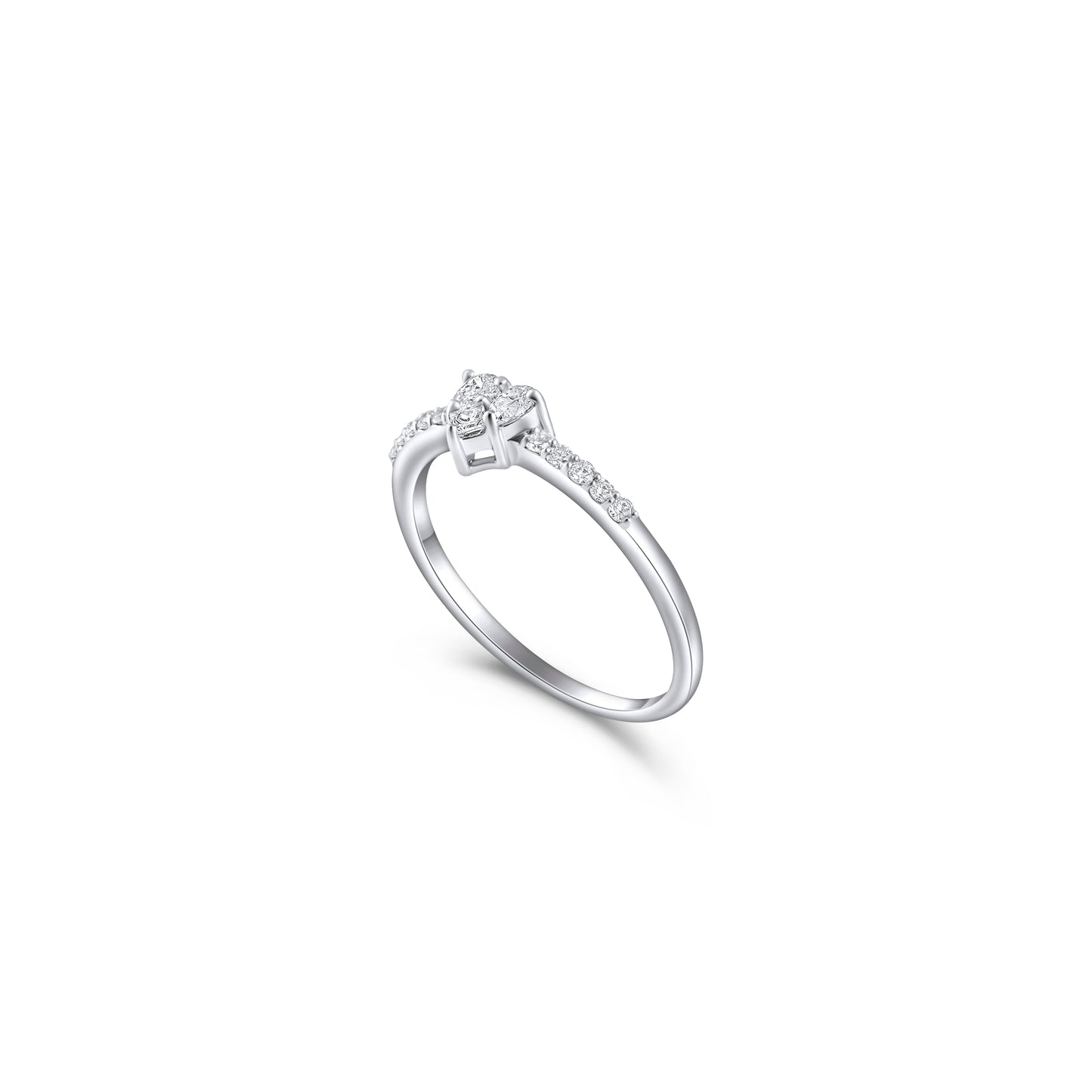 HEART ILLUSION DIAMOND RING