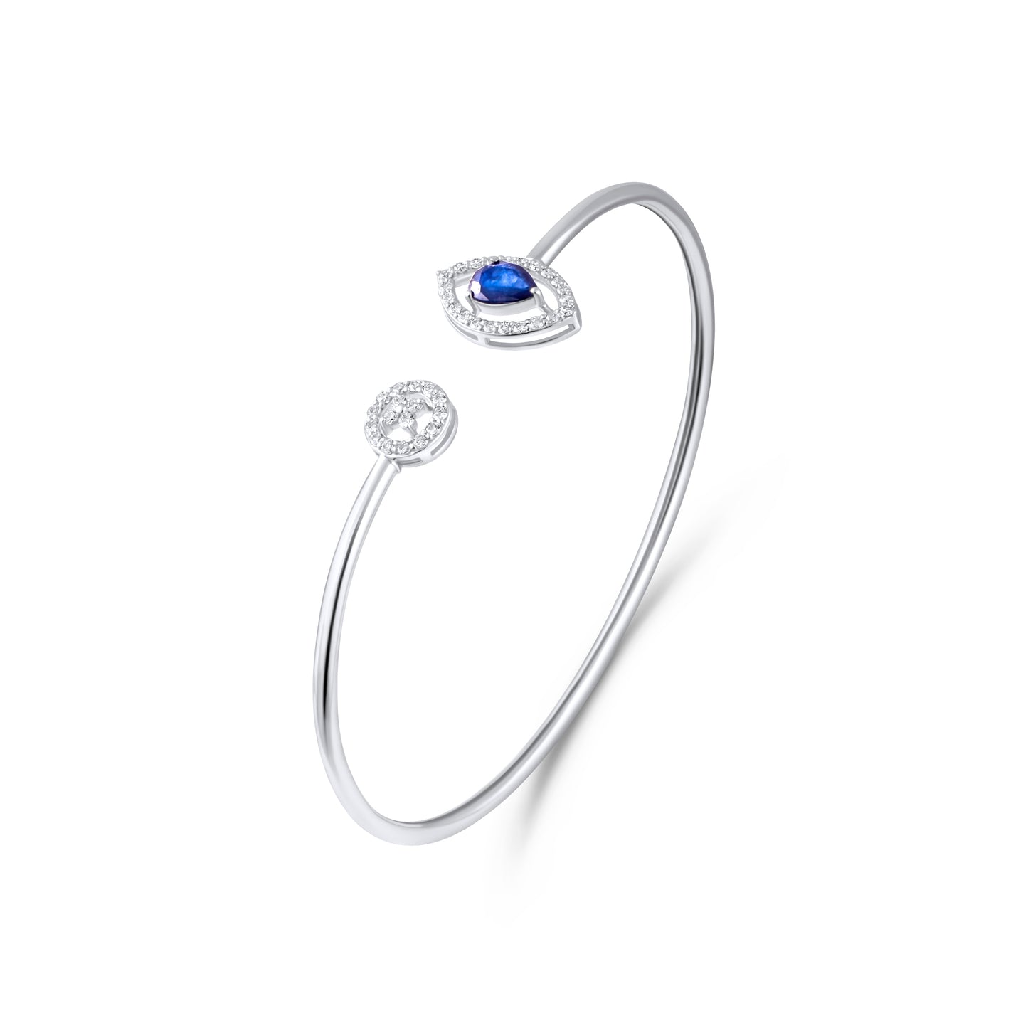 SAPPHIRE FLEXI DIAMOND BANGLE
