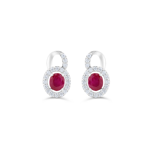 TIMELESS RUBY FANCY LUMINE EARRINGS