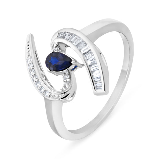 SAPPHIRE VERTICE RING