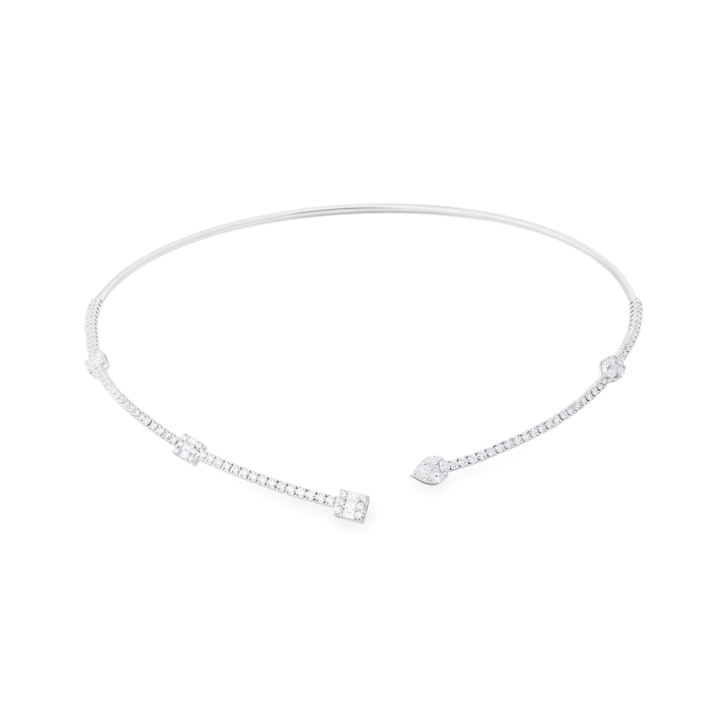 CHARM VERICE WHITE NECKLACE