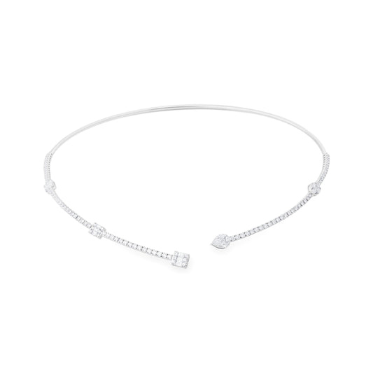 CHARM VERICE WHITE NECKLACE