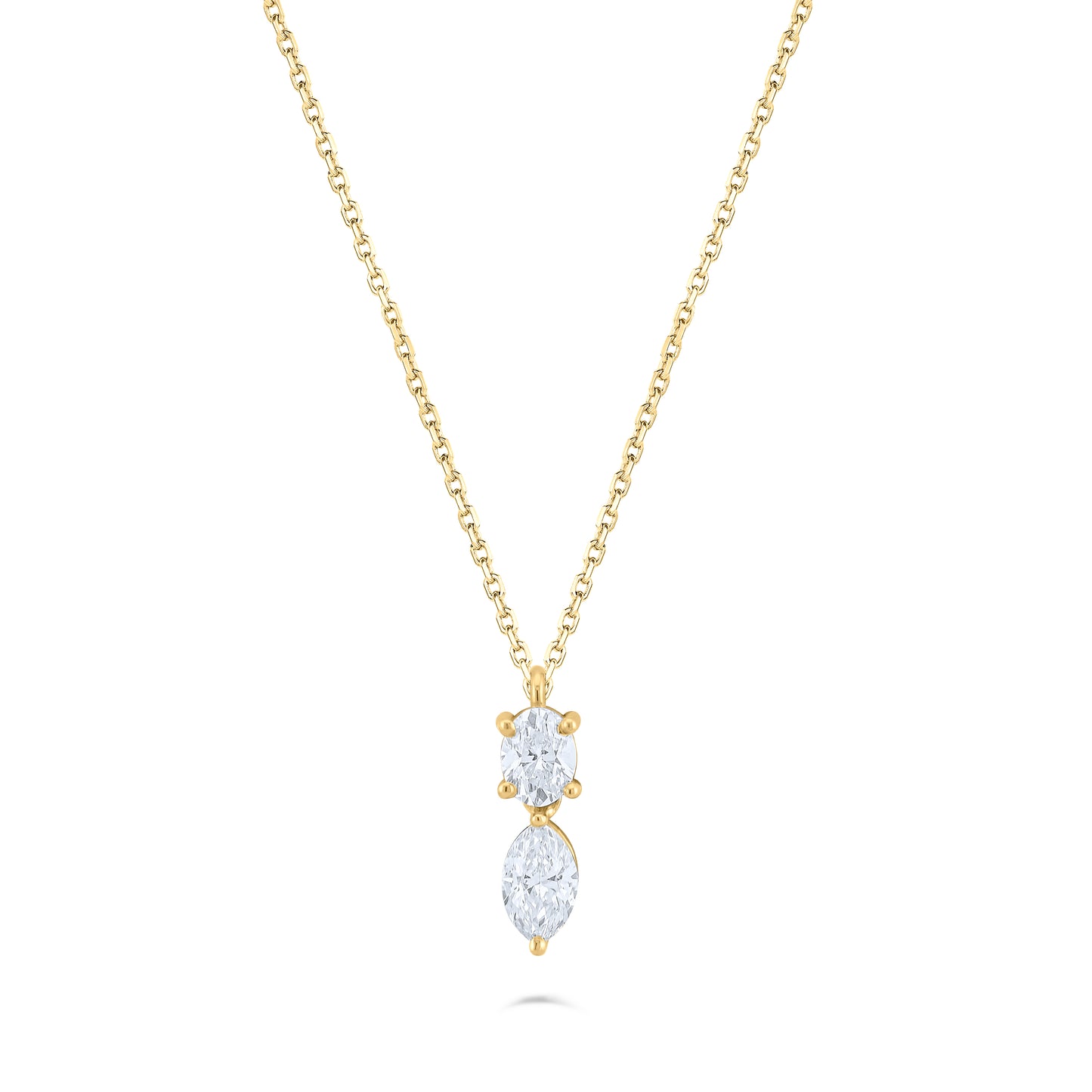 MOONLIT CHARM – WHITE GOLD PENDANT CHAIN