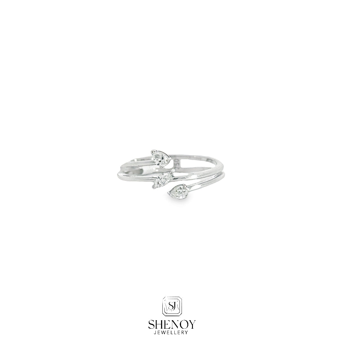 FLEX FANCY SPARKLE WHITE DIAMOND RING