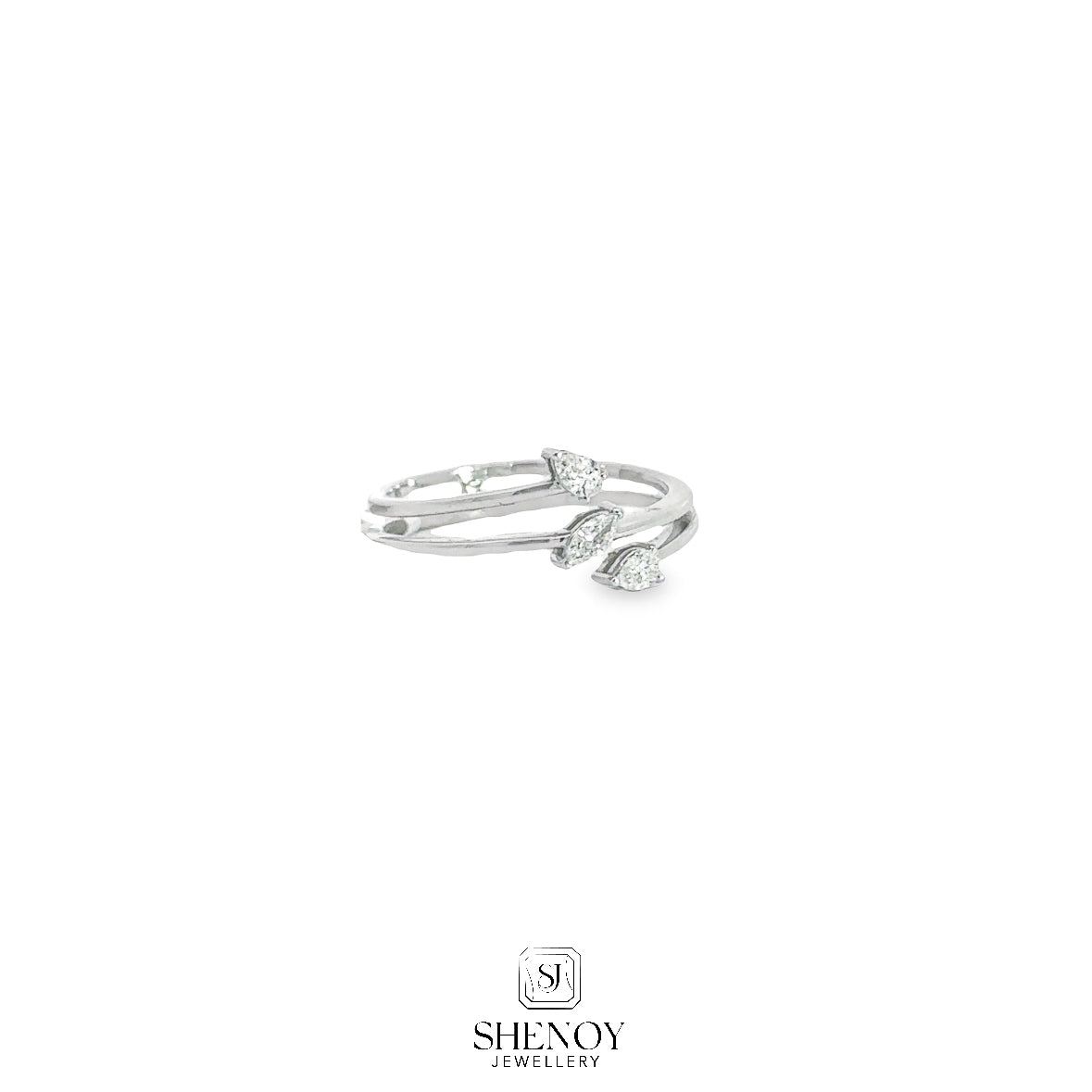 FLEX FANCY SPARKLE WHITE DIAMOND RING