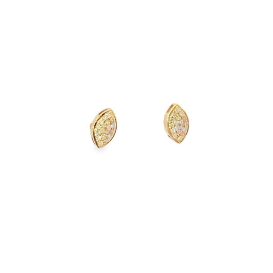 MARQUISE PALM GOLD EARRING