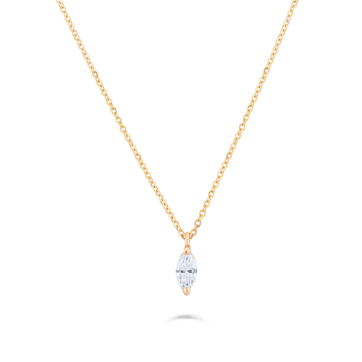 Golden Glow Necklace with Fancy Diamonds