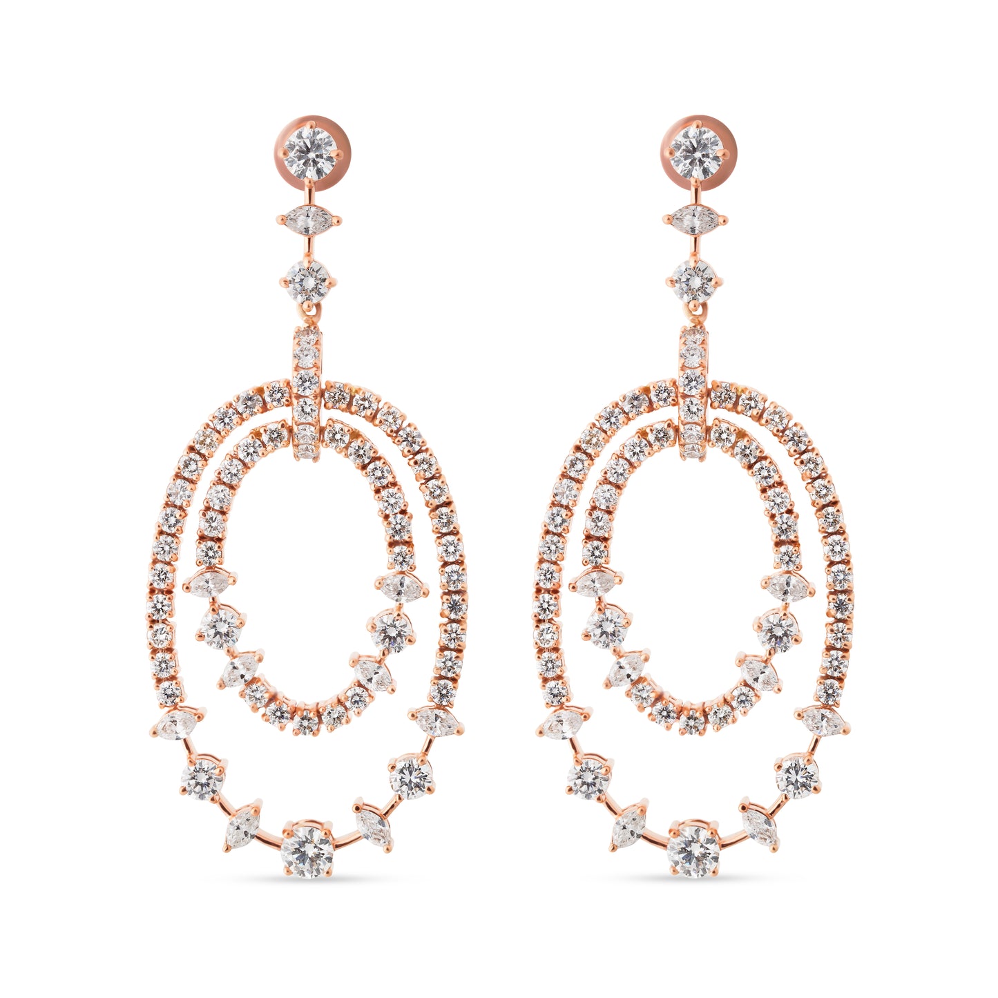 SERENYA VERTICE WHITE EARRING