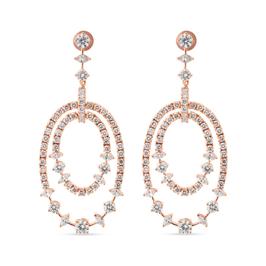SERENYA VERTICE WHITE EARRING