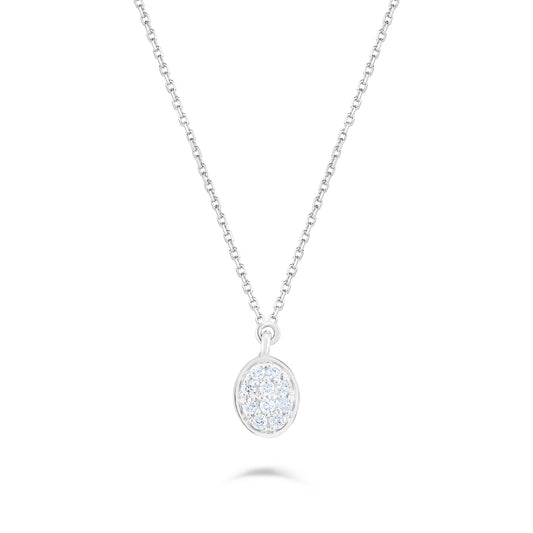 SPARKLING PEAR FANCY NECKLACE