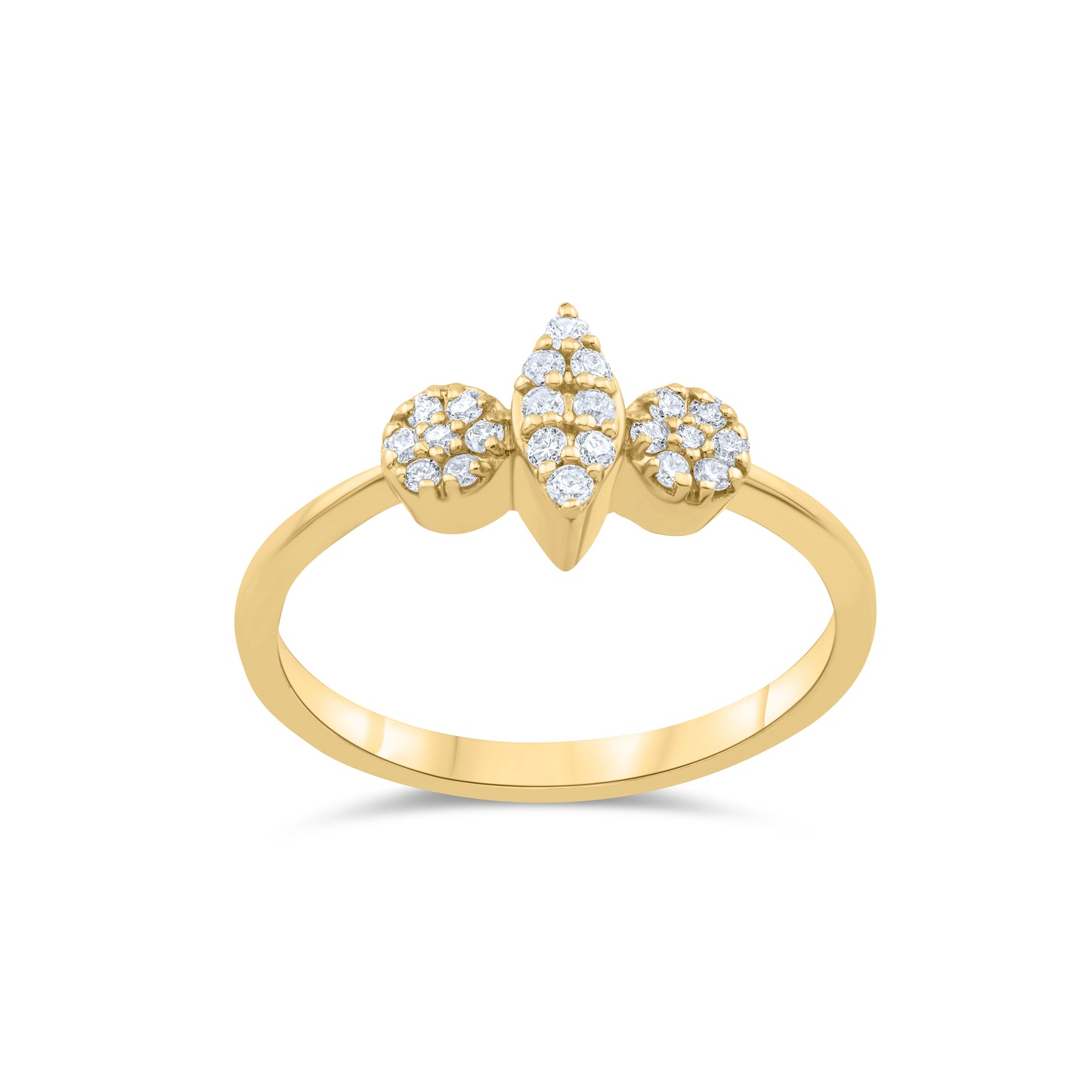 Regal Radiance with Fancy Diamond in Gold Ring