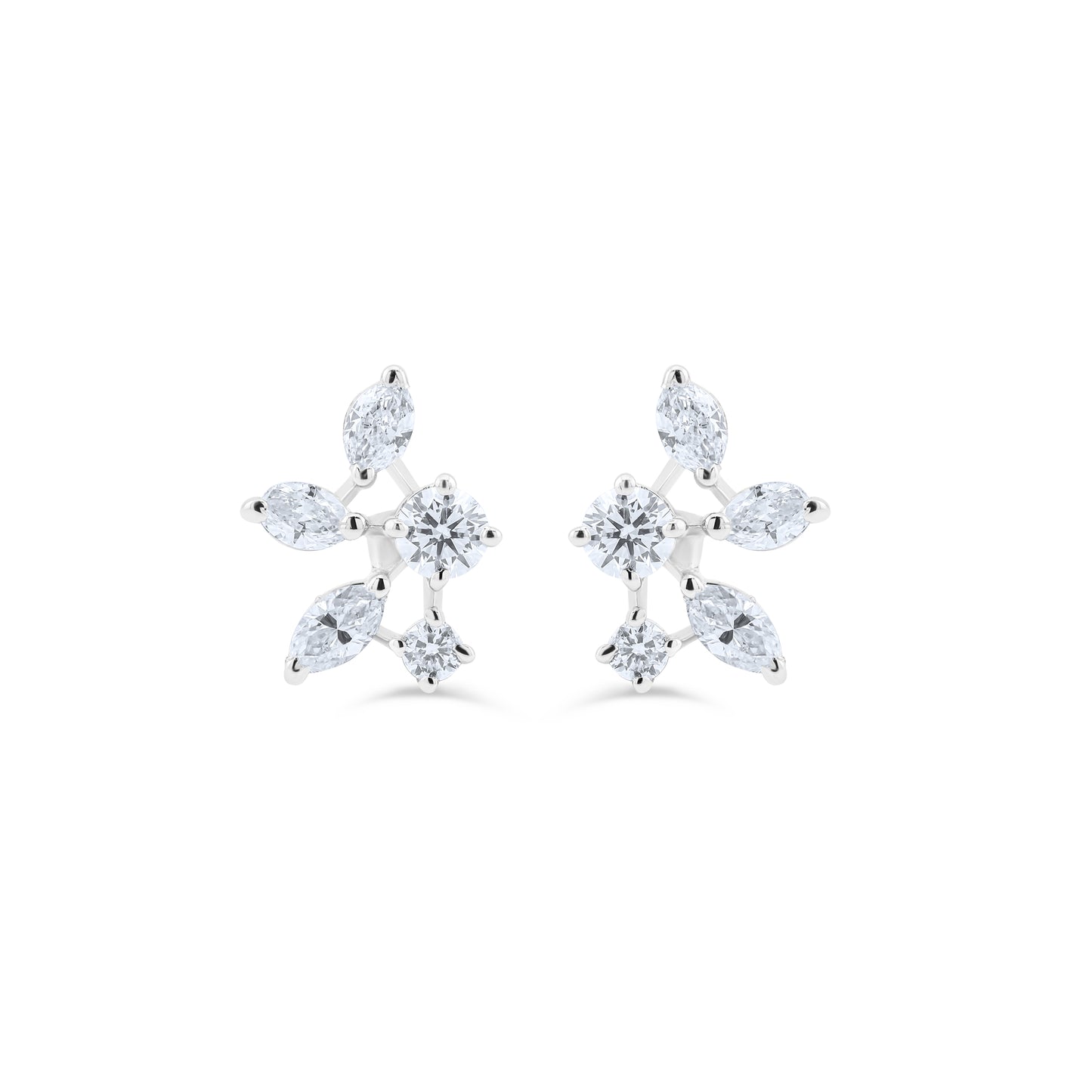 SHIMMERMIST WHITE GOLD EARRINGS
