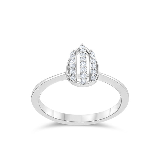 Luxe Aura Fancy Diamond and White Gold Ring