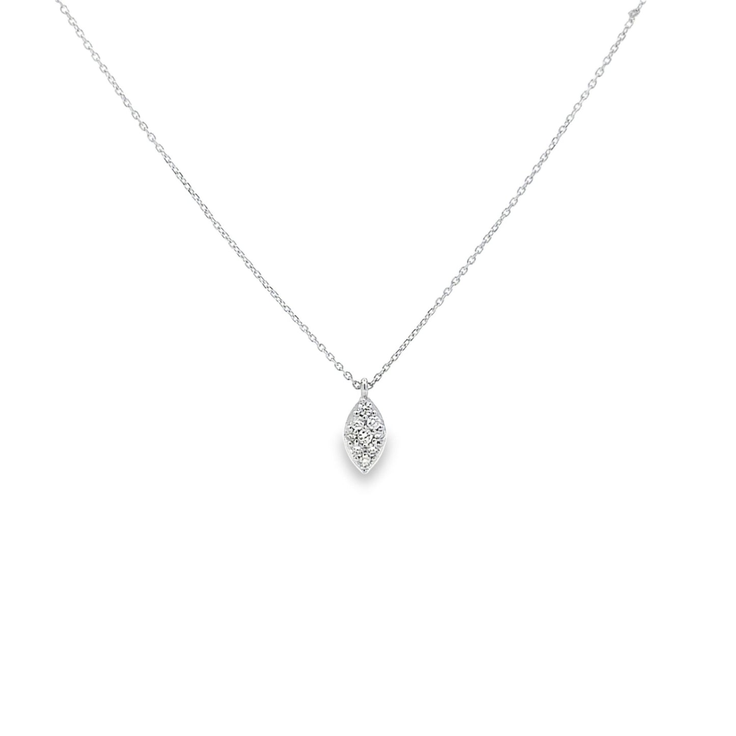 SPARKLING PEAR SHAPED NECKLACE