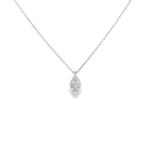 SPARKLING PEAR SHAPED NECKLACE