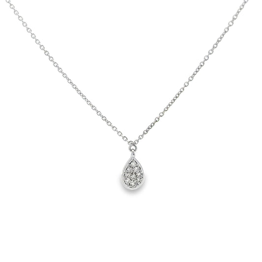 PEAR SHAPED DIAMOND NECKLACE