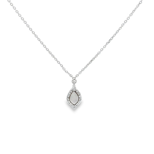 OVAL DIAMOND STUDDED NECKLACE