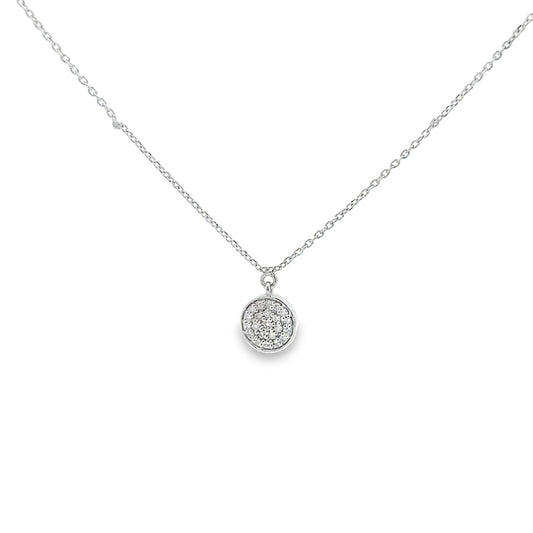 ROUND SPARKLING DIAMOND NECKLACE