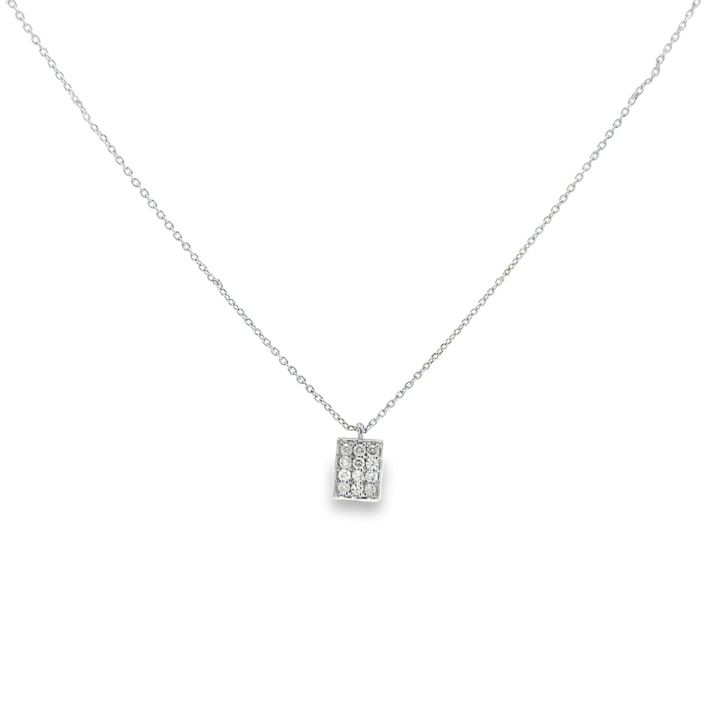 SQUARE DIAMOND NECKLACE