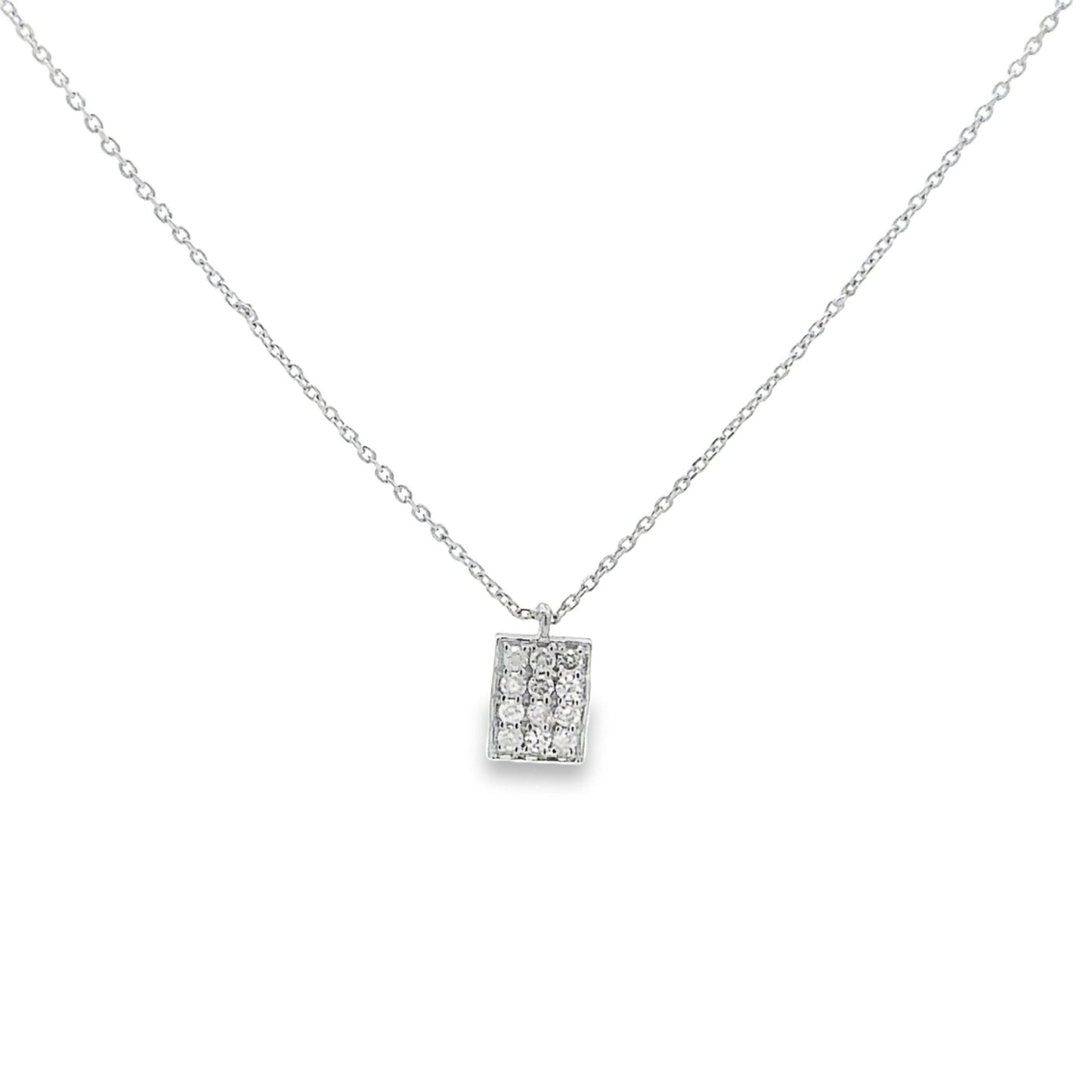 SQUARE DIAMOND NECKLACE