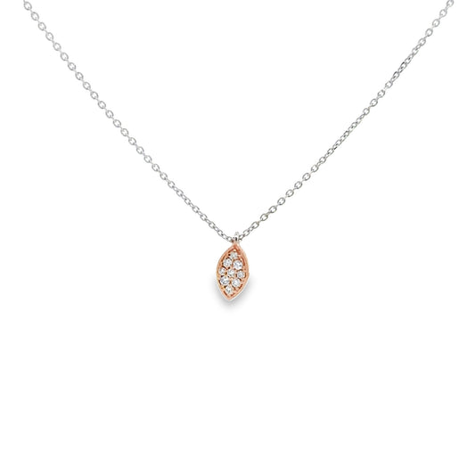 OVAL SPARKLING DIAMOND NECKLACE