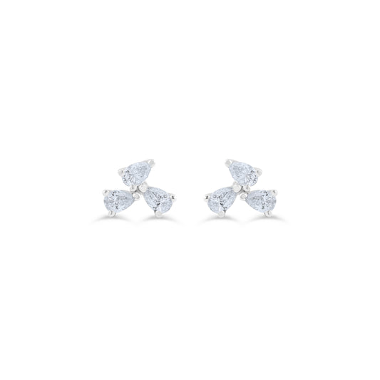 GLACIAL SOLITAIRE FANCY EARRINGS